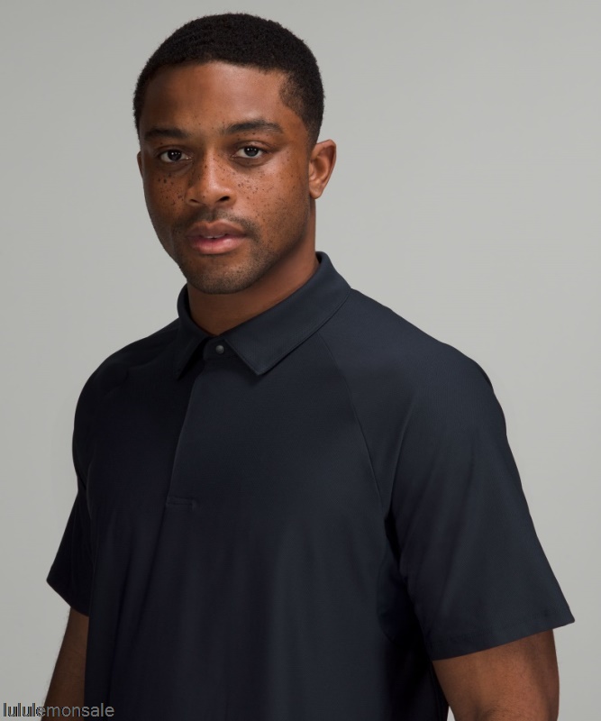 Lululemon Verkauf DELULU748 | Lululemon Deutschland Classic Navy Stretch-Golf-Poloshirt